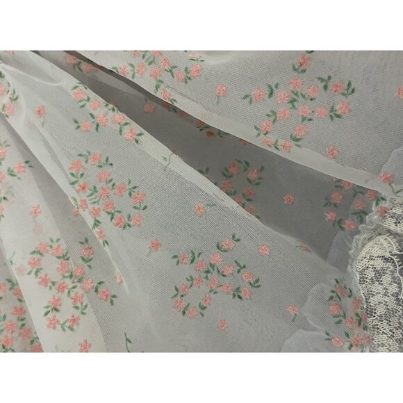 Vintage Southern Belle Frocks Baby Girl Dress Pinafore Apron Full Circle Flocked - Picture 3 of 9